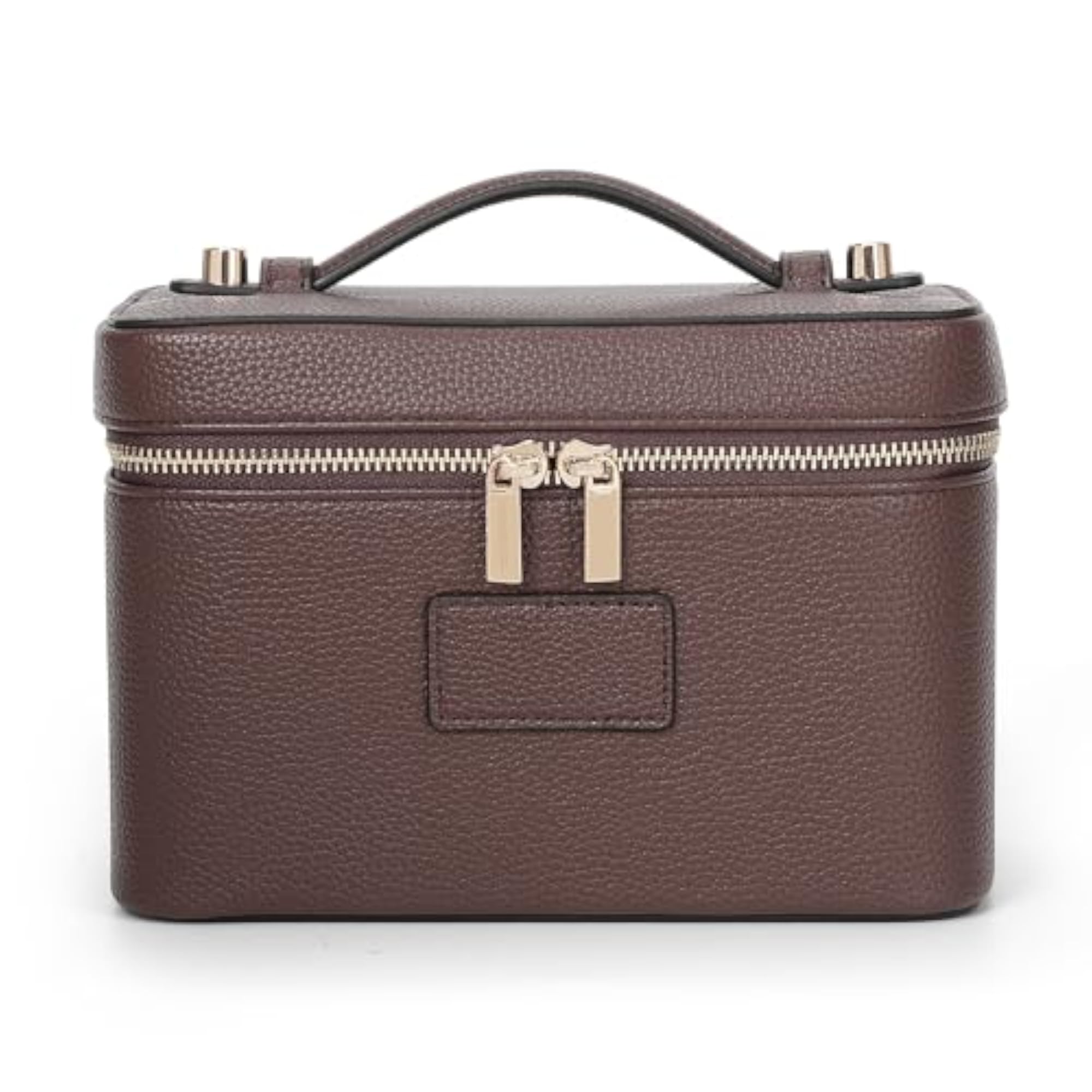 Makeup Bag Vanity Case for Women, Leather Organizer