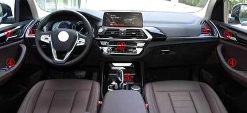 Décalcomanies carbone BMW X3 G01 anti-rayure pour panneau de commande