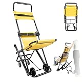 TouSuaRSi Treppenlift Rollstuhl Faltbar Leicht 159kg Tragfähigkeit Seniorenmobil Treppensteiger Wheelchair Zusammenklappbarer Treppenlift für Brandeinsätzen, in Krankenwagen, Krankenhäusern, Sportstät