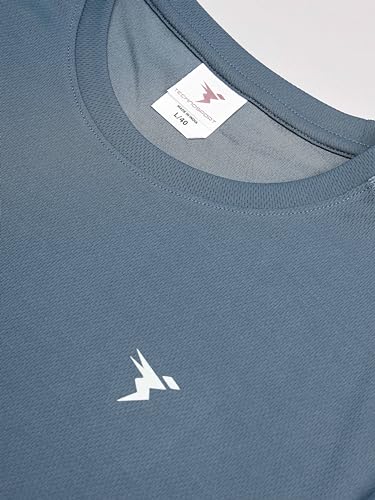 Image of TECHNOSPORT Men's Polyester Regular Fit T-Shirt