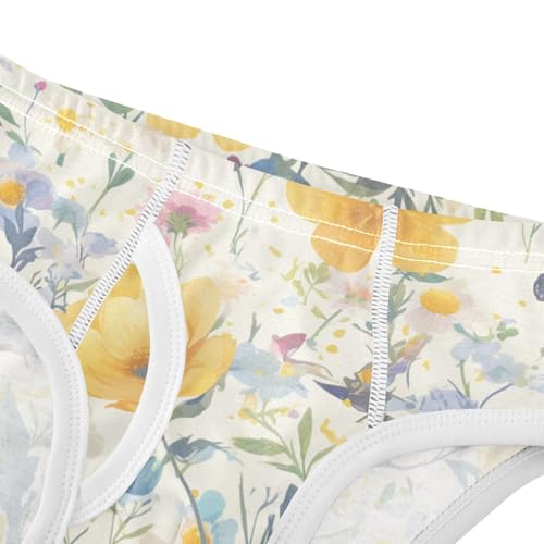KLL Embroidery Bee Butterfly Flowers Toddler Boy Comfort Training Underwear Cute Children Panties4