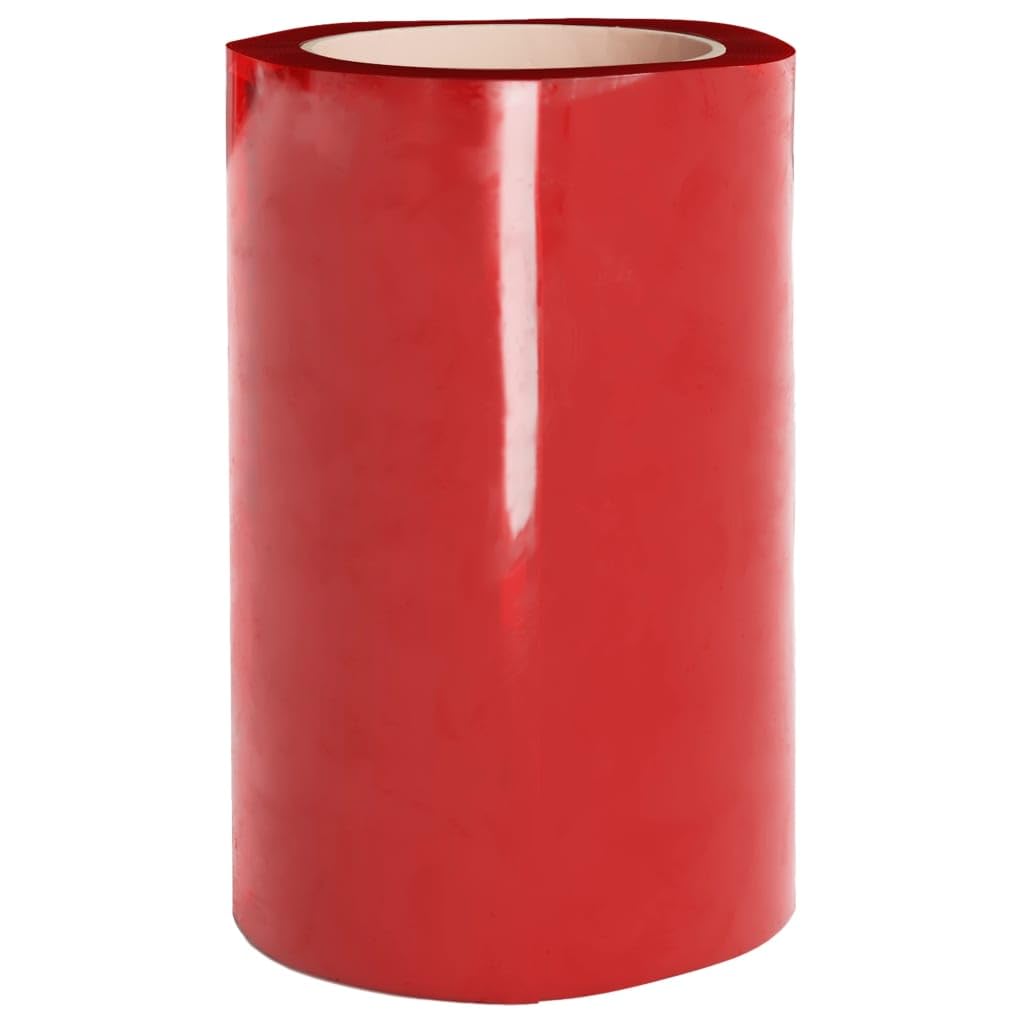 PVC Türvorhang Rot 10 m Länge Streifenvorhang 300x2,6 mm