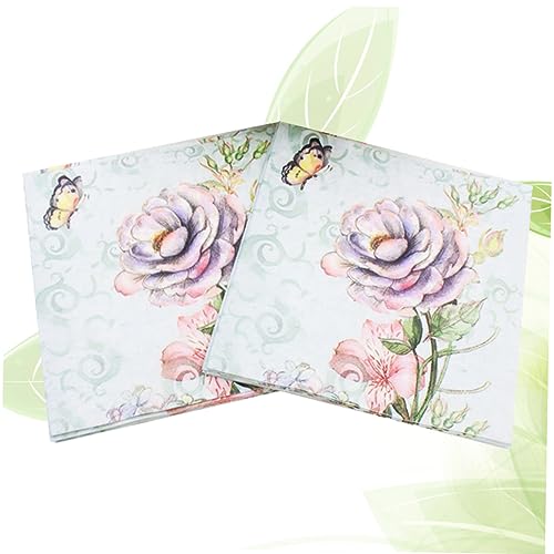 Ipetboom 20 Unidades Guardanapos De Papel De Aniversário Guardanapos De Aniversário Tecido Descartáv