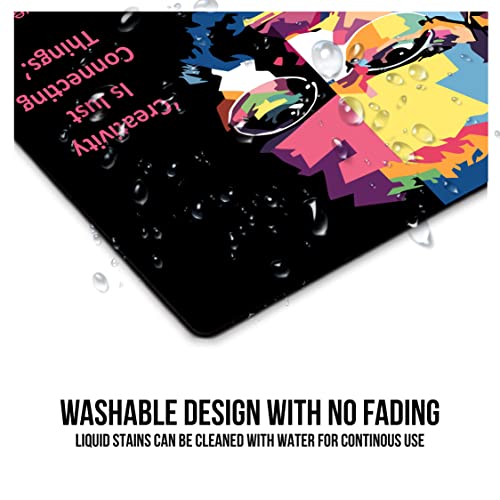 Image of Paper Plane Design Pop Art Style Printed Anti Skid Non Slip Rubber Mouse Pad of Computers. Size - 9 x 7 inches.d101