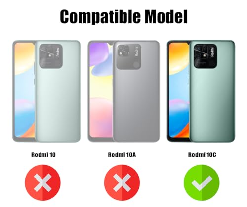 Image of Jkobi Rubberised Back Cover Case for Xiaomi Redmi 10C (Textured Grip Design | Camera Protection | Slim and Light Weight | Soft Touch and Feel)