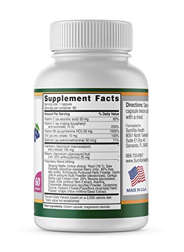 SunVita Health Bladder Balance Supplement