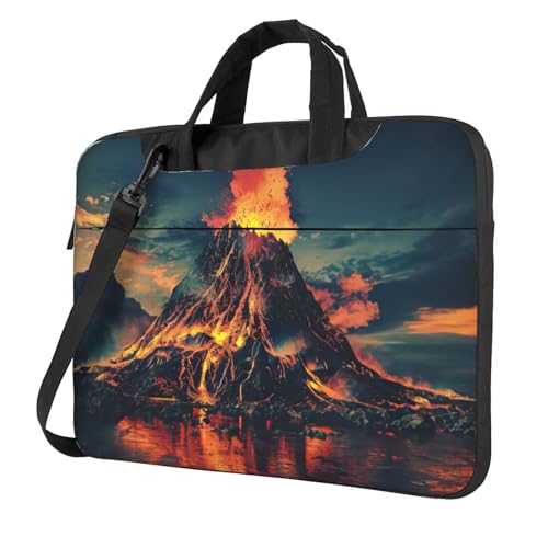 Bolsa portátil para laptop Volcano Print: alta distinción para negocios y oficina