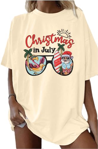Amazon.com: Christmas in July Shirt Women Christmas Hawaiian