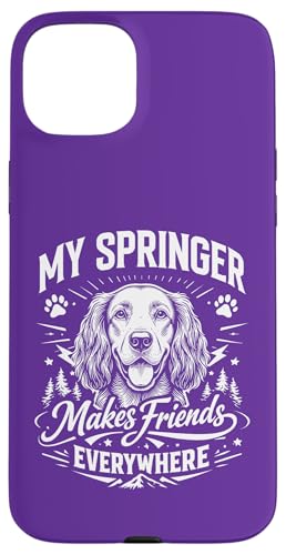 My Springer Spaniel Make Friends Everywhere(�X�p�j�G����) �X�}�z�P�[�X iPhone 15 Plus �p