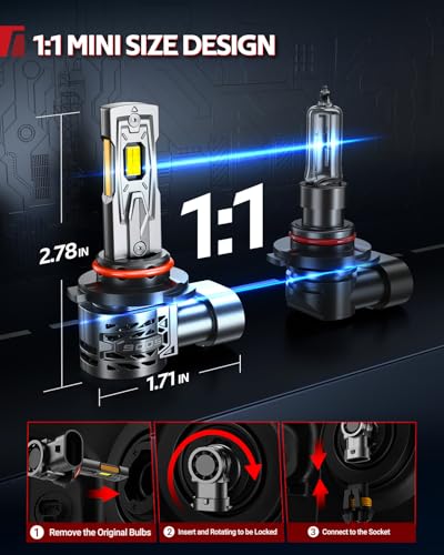 Image of Torchbeam 9005 LED Bulbs, 2026 New Generation, 71000LM 1000% Brighter, 6500K White Lighting, 2-Pack