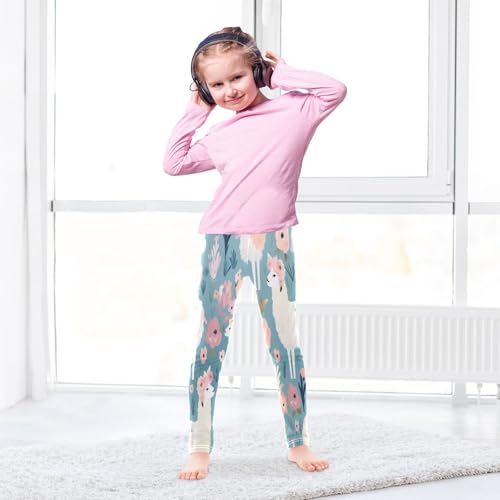 Bolaz Toddler Girls Leggings Printed Yoga Pants Leggings Pink Hiar Sheep for Kids4