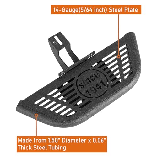 Juego de 4 estribos laterales para Jeep Wrangler JK 2007-2018 miniatura 5