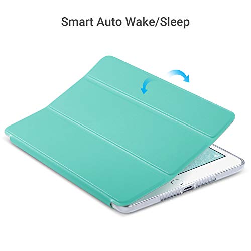 Ipad Mini 3 Case,Ipad Mini 2 Case,Ipad Mini Case,Ulak Slim Bumper Smart Case Stand For Apple Ipad Mini 1/2/3 Colorful Clear Back Cover Lightweight With Auto Sleep/Wake Function, Mint Green #TOP4
