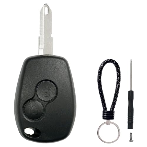 SUPALAND Coque Clé Compatible pour Dacia Duster Sandero Logan Lodgy pour Renault Modus Clio Kangoo Twingo pour Opel Movano Vivaro TéLéCommande Coque Voiture...