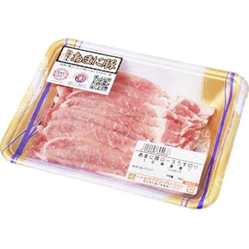 【量り売り商品】北海道産 あまに豚ロースうす切り約140g(119g-161g)のサムネイル