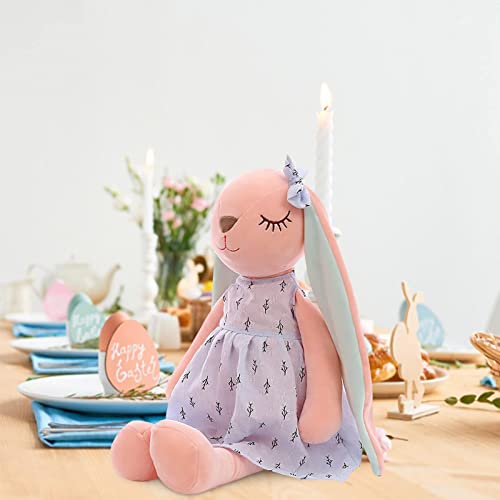 Bonecas de pelúcia de coelho – Coelho de pelúcia com orelha – Brinquedos de coelho de orelhas longas