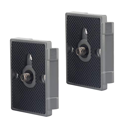 Rigdance 200PL-14 Quick Release Plate for Manfrotto 804RC2 Rapid Connect 323 RC2 488RC2 484RC2 498/496/ 494RC2 2498RC 2486RC 468MGRC2 (2PCS/Pack)