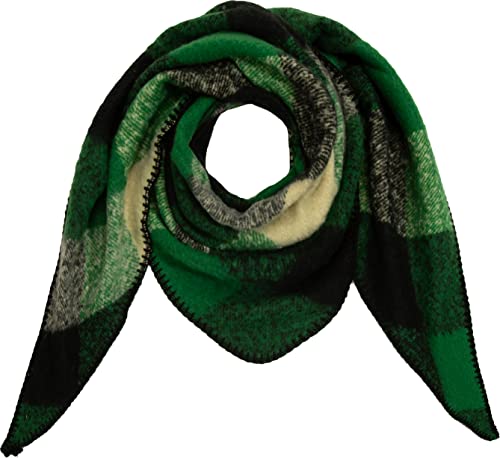 Ever Bloom Damen Winterschal, Bunter Weicher Warmer Dreieckschal, Herbst Halstuch Lang Kuschelig, Schal Farben:Dunkel Grün