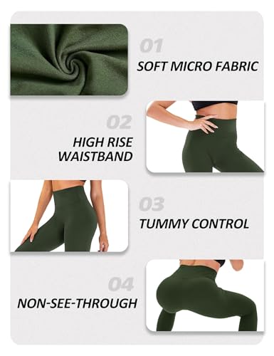 Image of ZOOSIXX High Waisted Leggings for Women Tummy Control Soft Workout Lounge Gym Pants