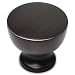 Southern Hills Oil Rubbed Bronze Cabinet Knobs - Pack of 5 - Round Cabinet Drawer Knobs, Kitchen Hardware Cupboard Pulls, SHKM013-ORB-5