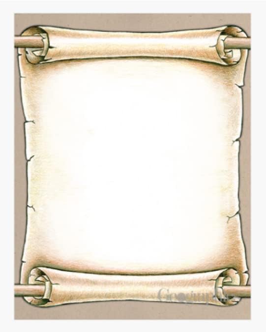 Amazon.com : Geographics Scroll Letterhead Paper, 24 lb. Design Paper