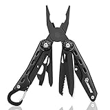 SURNORME Multi Knife 10 in 1 Stainless Steel Foldable Pocket Multitool Pliers Multi tool With Sheath for Outdoor Survival Hiking Camping Hunting