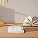 BESTonZON Grundplatte Braille Spiele Braille Holzbrett Alphabet Braille Produkte für Menschen mit Sehbehinderung Lehrwerkzeuge Braille Edelstahl Silber