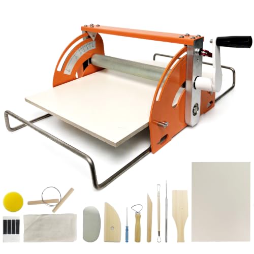 Hand cranked Ceramic Slab Machine,Slab Roller for Clay Pottery