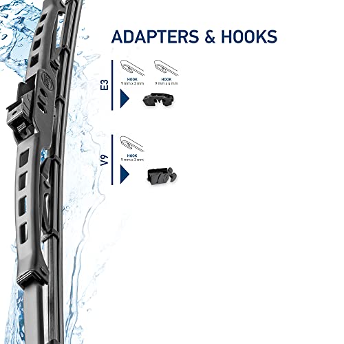 HELLA 9XW 190 253-221 Metal Wiper Scheibenwischer - WPR22 - Bügelwischerblatt - für Rechtslenker - 22" - 550mm - vorne - Menge: 1 (Packung… – Ansicht 6