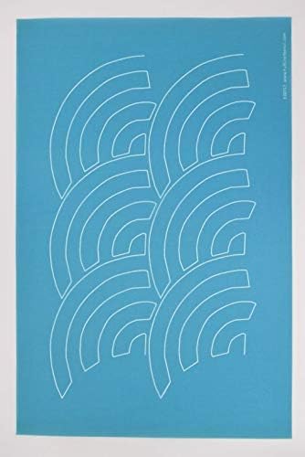 Baptist Fan - Edge to Edge Stencil, Continuous Line Template for Free Motion Quilting, Domestic Machine, Hand Quilting, Long-Arm Quilting (30717)