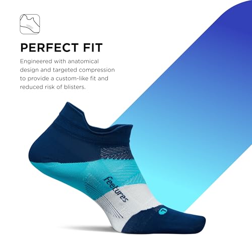 Image of Feetures Elite Light Cushion Mini Crew Sock - Sport Sock with Targeted Compression