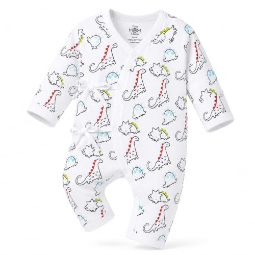 Image of The Mom Store Baby Romper Jabla Style For Boys And Girls | Cotton | Soft Infant Bodysuit | Trendy Stylish Sleepwear For Newborn Baby | Printed | Unisex Comfortable Everyday Baby Wear
