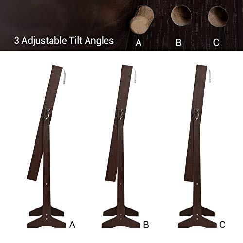 Songmics Mirrored Jewelry Cabinet Armoire, Standing Full Body Larger Mirror, Lockable Jewelry Organizer, Brown Ujjc69Br #TOP4