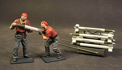 John Jenkins DesignsBH-36 Two Ordnance Crew Loading HVAR (High Velocity Aircraft Rockets), USS Bunker Hill Toy Soldier