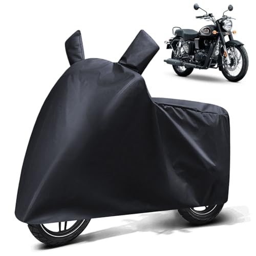 Image of FABTEC Waterproof Bike Body Cover Compatible for Royal Enfield Bullet 350, A3 (Black)