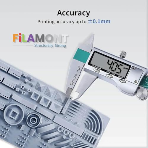 Image of Filamont 14K Pro UV Resin for 3D Printing High Precision Low Shrinkage Fast Curing LCD DLP SLA Compatible Tough Durable Photopolymer 1KG (14K Black)