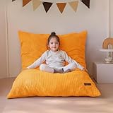 MAXYOYO Sitzsack für Kinder,Cosy Bean Bag aus Cord Riesen Bean Bag mit Flauschiger Schaumstoff Füllung, Bequemer Sessel Spielen, Lesen, Entspannen