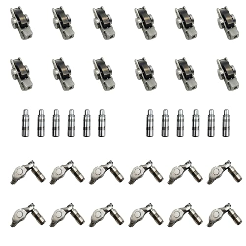 VEELECP 12 Set of Intake & Exhaust Rocker Arm and Valve Lifter Kit Compatible with 3.6L V6 Engine - 2016-2026 Pacifica Voyager Durango Gladiator Grand Cherokee Ram 1500 ProMaster 1500 Select Models