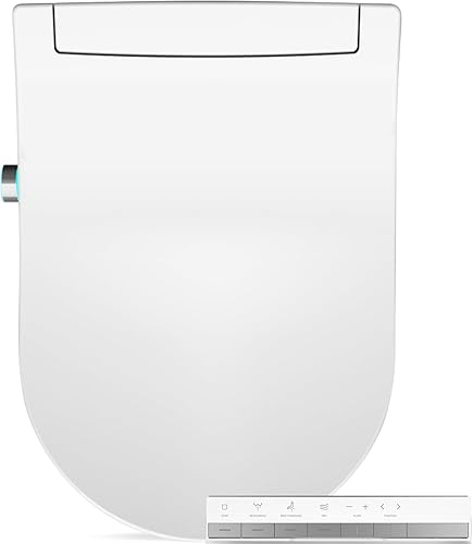 Miniatura 1 de Combier CMA301X - Asiento de inodoro inteligente con bidé eléctrico, agua caliente sin fin, lavado trasero y delantero, luz LED, funcionamiento