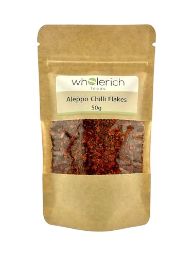 Aleppo Chilli Flakes Authentic Turkish Pul Biber (from Turkey) 50g - Wholerich Foods