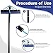 Water Fed Pole Kit, 33 FT Length Adjustable Solar Panel Window Cleaning Brush and Pole, 4-33ft Aluminium Pole Window Washing Kit for Cleaning Windows, Solar Panels and Roof