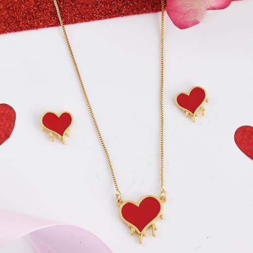 Asymmetrical Hearts Pendant Set - Collection