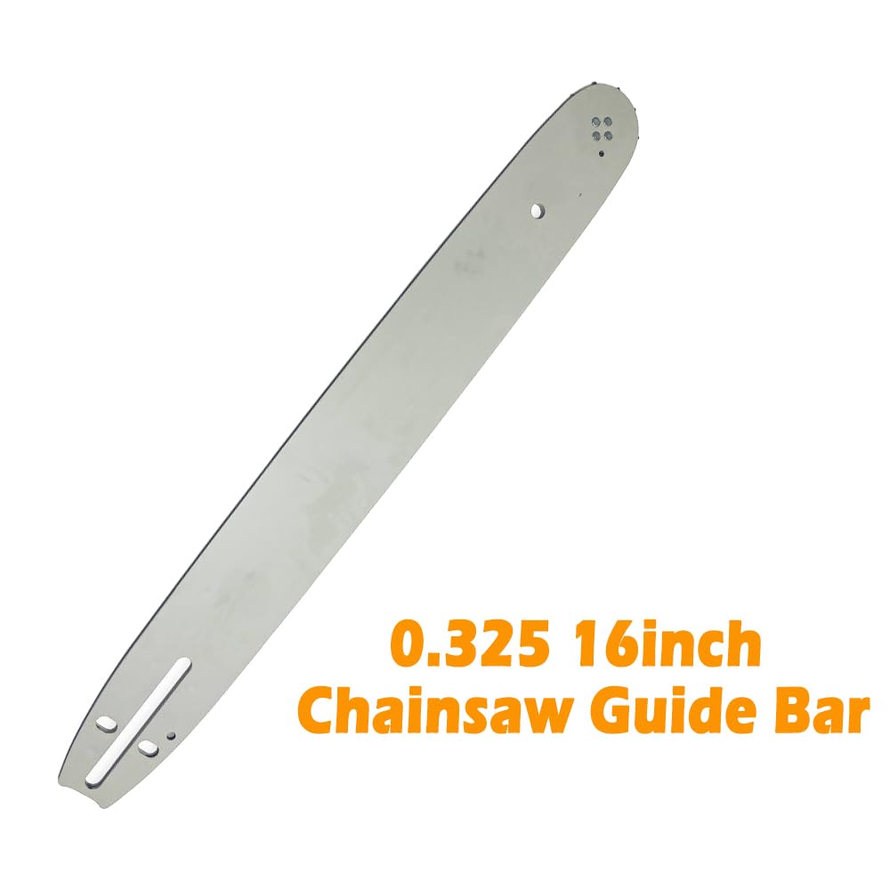 Catene di ricambio per motosega da 40,6 cm, 325 cm, 64 maglie di trasmissione e barra guida, compatibile con Husqvarna 55 Rancher 346XP EL16 T540XP 168RNBK095