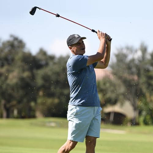 Performance Golf Straight Stick - Automatic Swing Trainer for Perfect Golf Swings I Auditory Feedback I Core Mechanics Improvement (7 Iron, Left Hand)