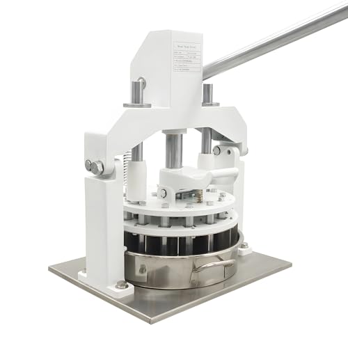 BANFLUXION 18PCS Table Top Manual Dough Divider Manual Hydraulic Dough Dividing Machine 2 Trays Manual Equal Dough Cutter Bread Bakery Dough Cutter Machine 2.12oz-11.29oz(60g-320g)/pcs