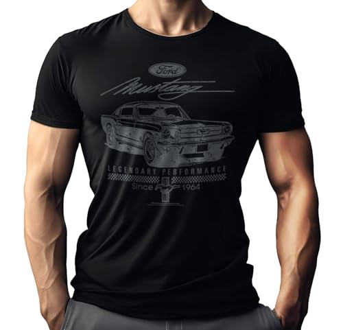 Herren T-Shirt für US-Car Ford Mustang Fahrer und Fans - Original Ford Lizenz