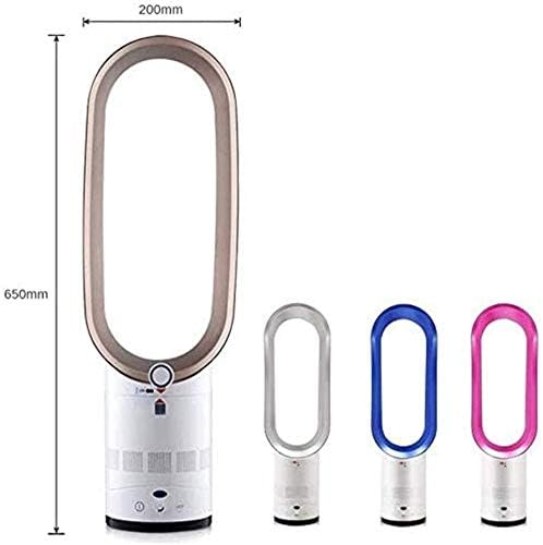 Bladeless Air Cooler with Negative Ions, Remote Control, Ultra Quiet for Home, Office, Bedroom - Space Saving Design