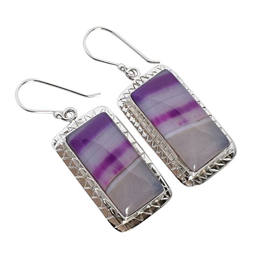 Boucles d'oreilles agate violette : des bijoux audacieux légers à porter