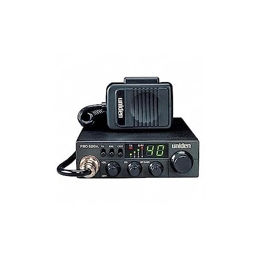 Uniden PRO520XL Pro Series 40-Channel CB Radio. Compact Design. ANL Switch and PA/CB Switch. 7 Watts of Audio Output and Instant Emergency Channel 9. - Black