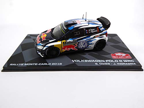 Voiture Miniature Polo R WRC Winner 2016 Monte-Carlo Ogier 1/43 Ixo (BR1)
